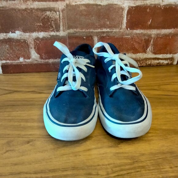 Vans Kids Shoes Size 4 Navy Skateboarding Sneaker - Picture 4 of 7